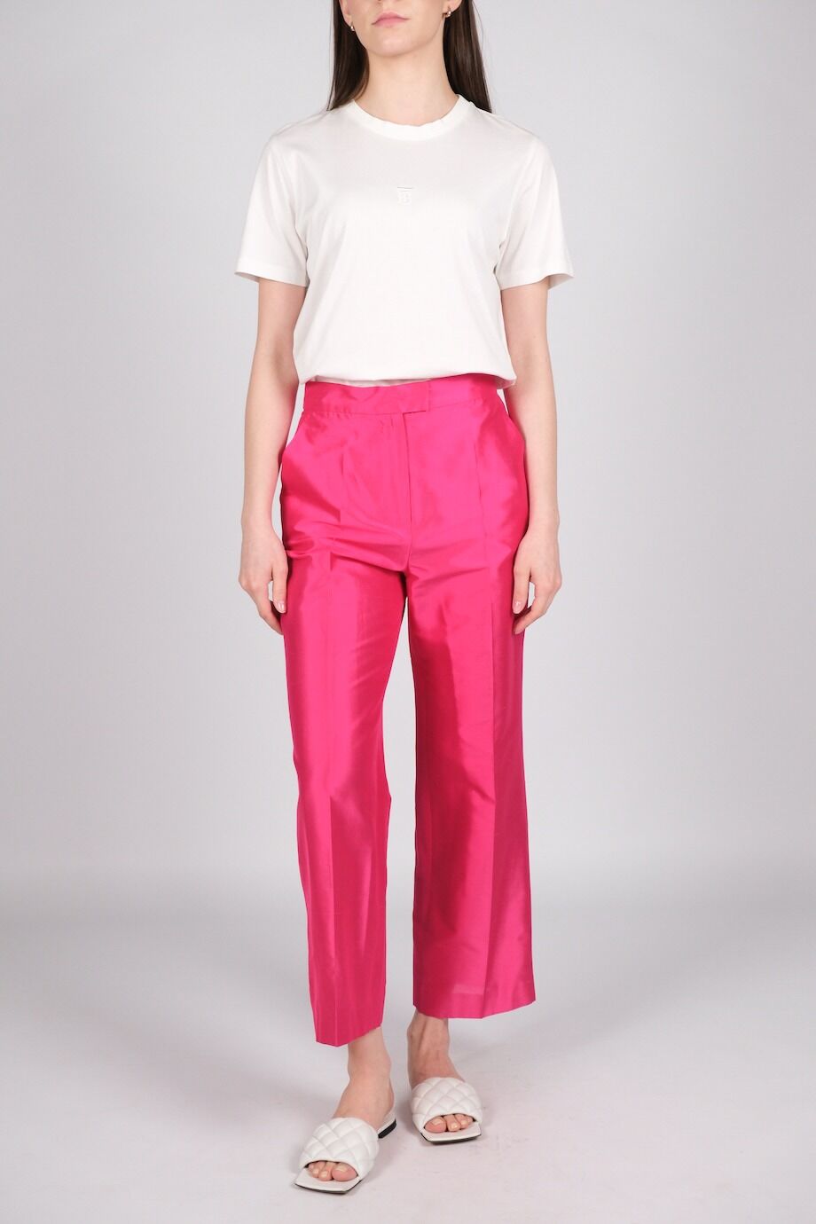 image 3 Шёлковые брюки цвета фуксии