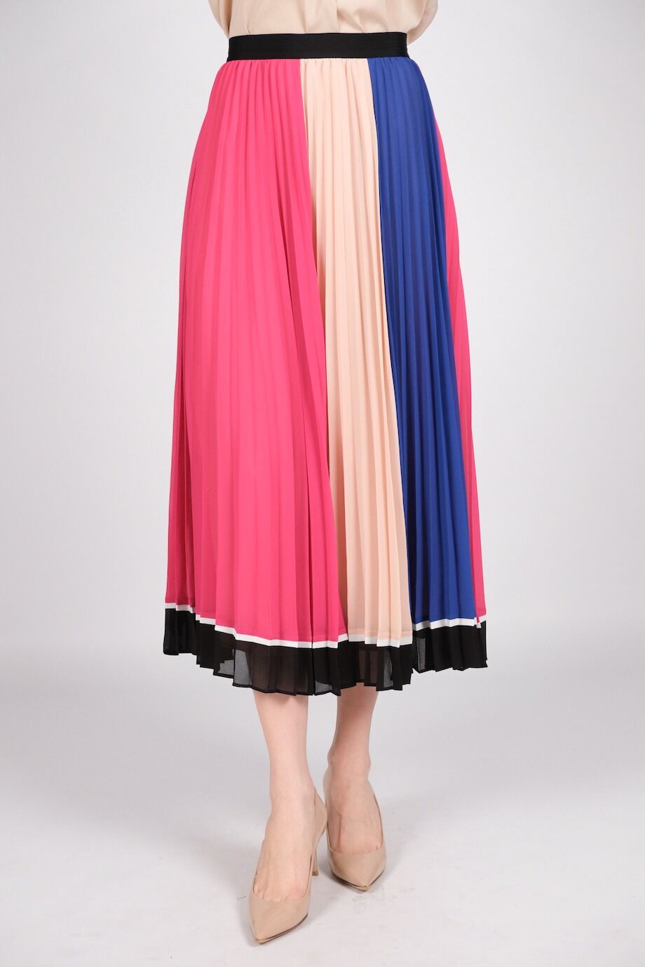 image 2 Плиссированная юбка цвета фуксия со вставками