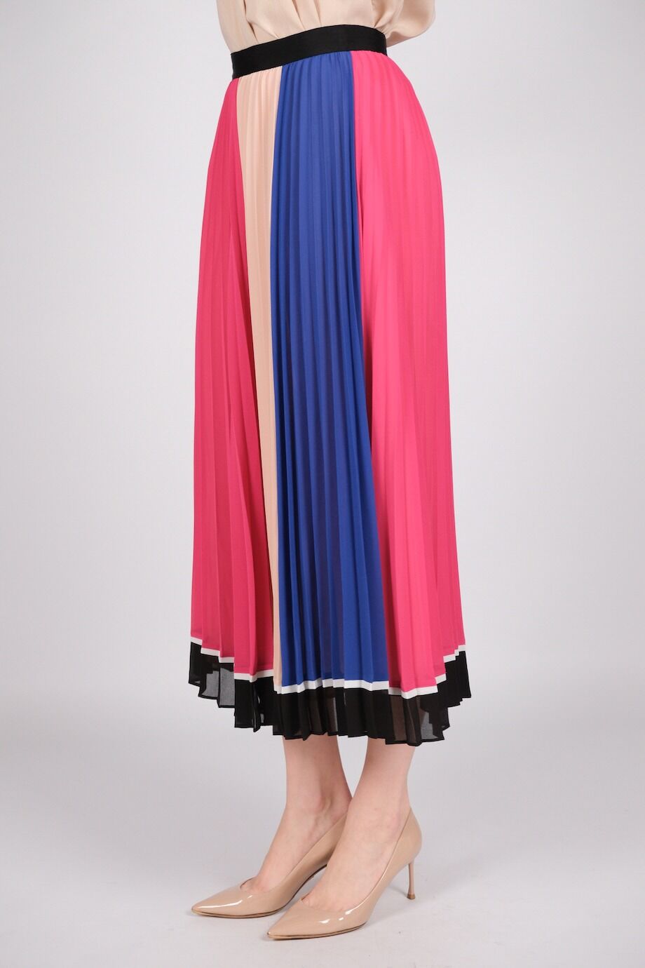 image 3 Плиссированная юбка цвета фуксия со вставками