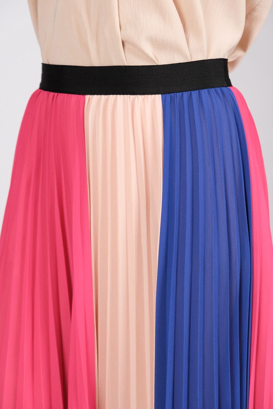 image 5 Плиссированная юбка цвета фуксия со вставками