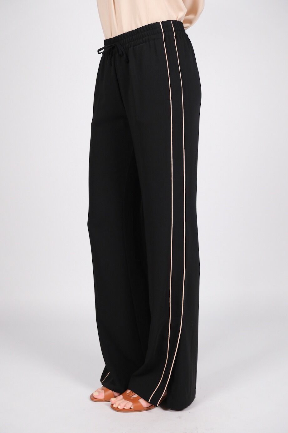 image 3 Брюки черного цвета с с лампасами