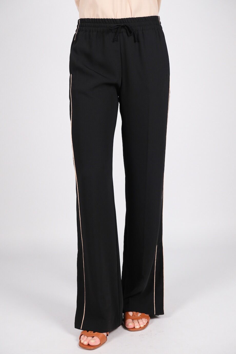 image 2 Брюки черного цвета с с лампасами