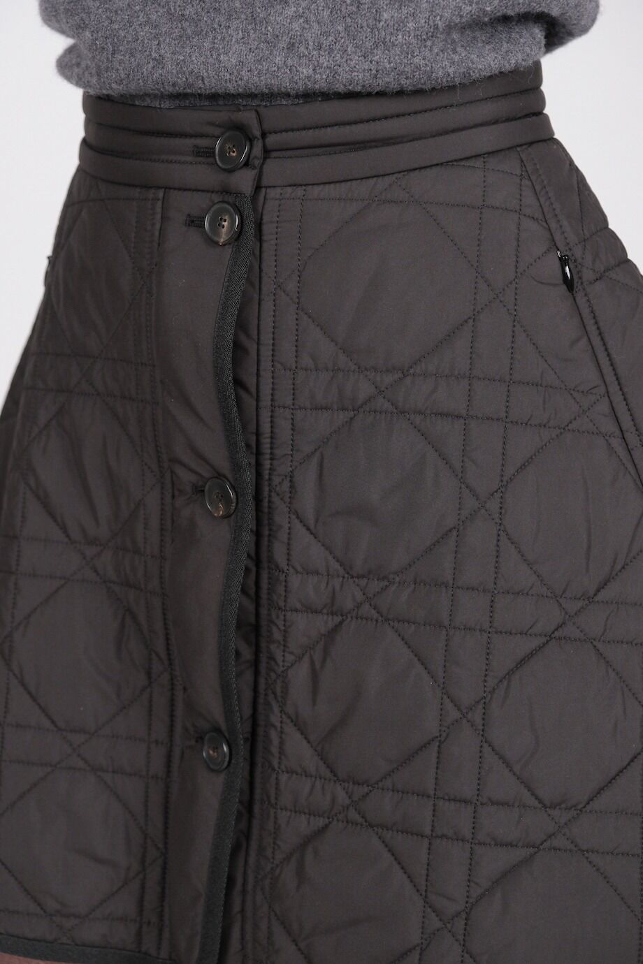 image 5 Стеганная юбка черного цвета