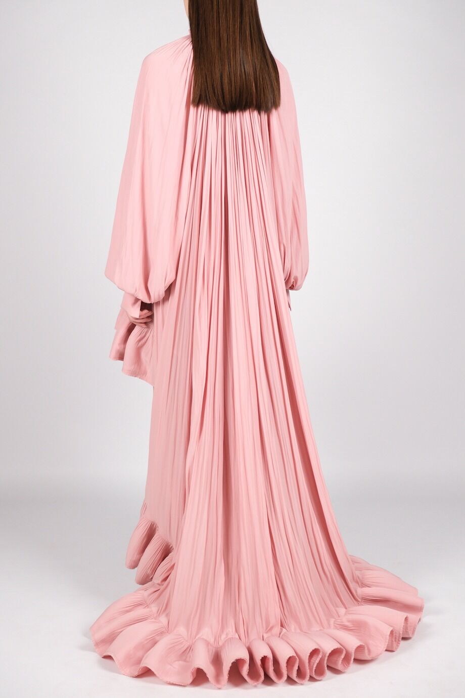 image 4 Платье нежно-розового цвета с воланами