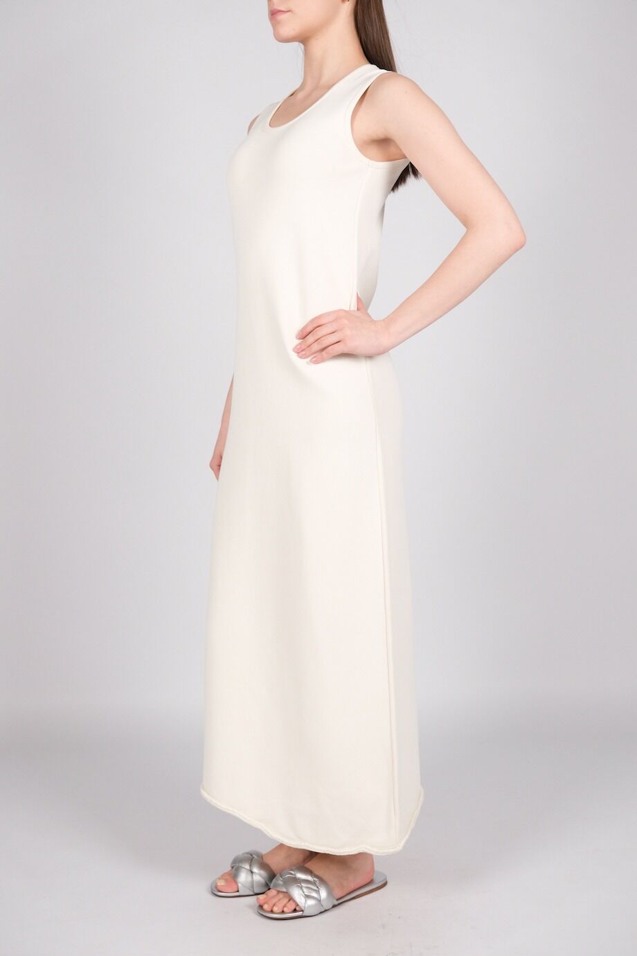 image 2 Платье молочного цвета из эластичной ткани