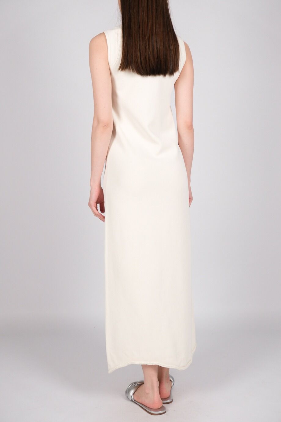 image 3 Платье молочного цвета из эластичной ткани