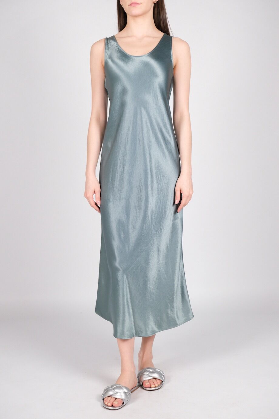 image 1 Платье серо-бирюзового цвета