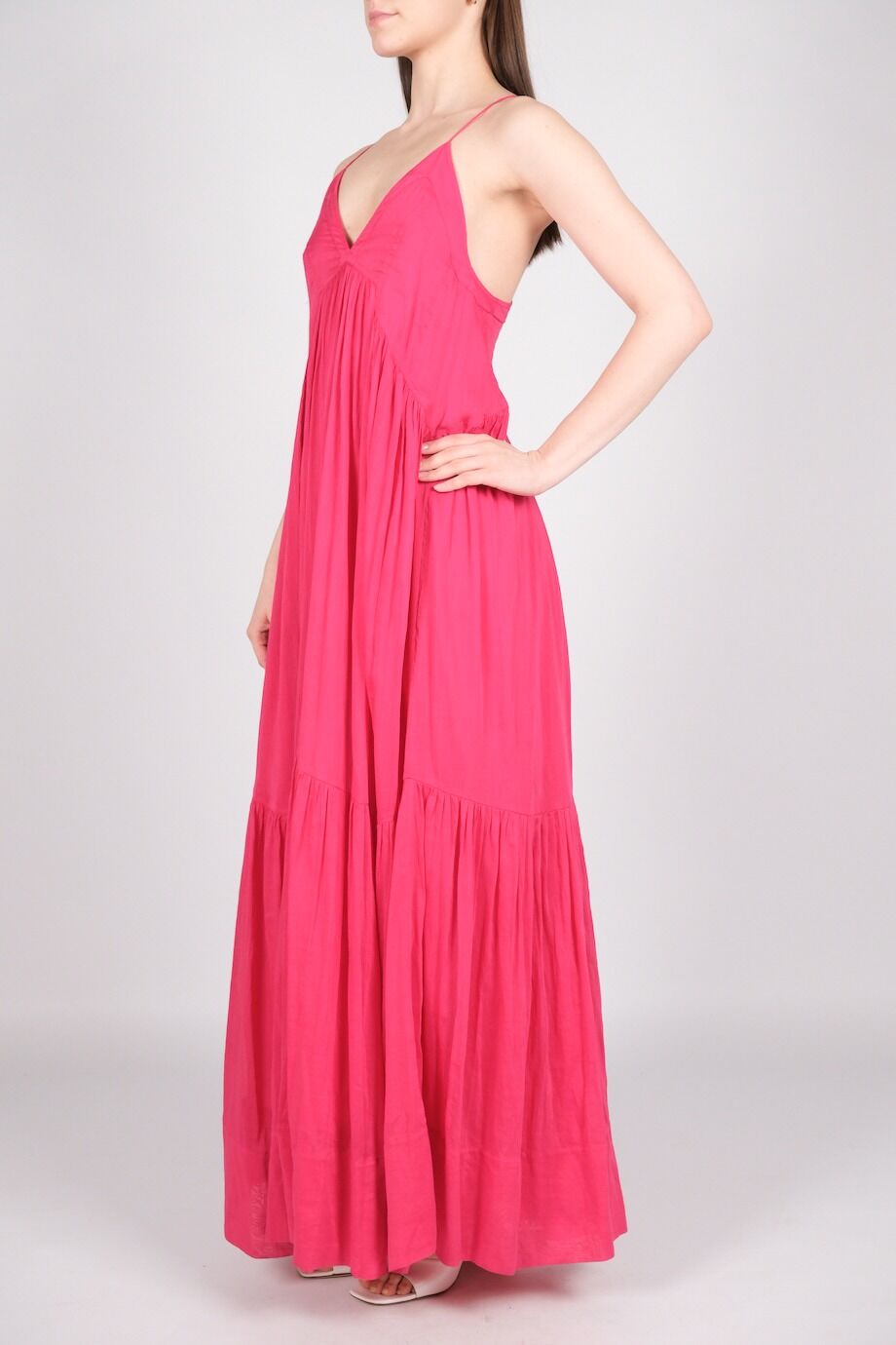 image 2 Сарафан малинового цвета на бретелях