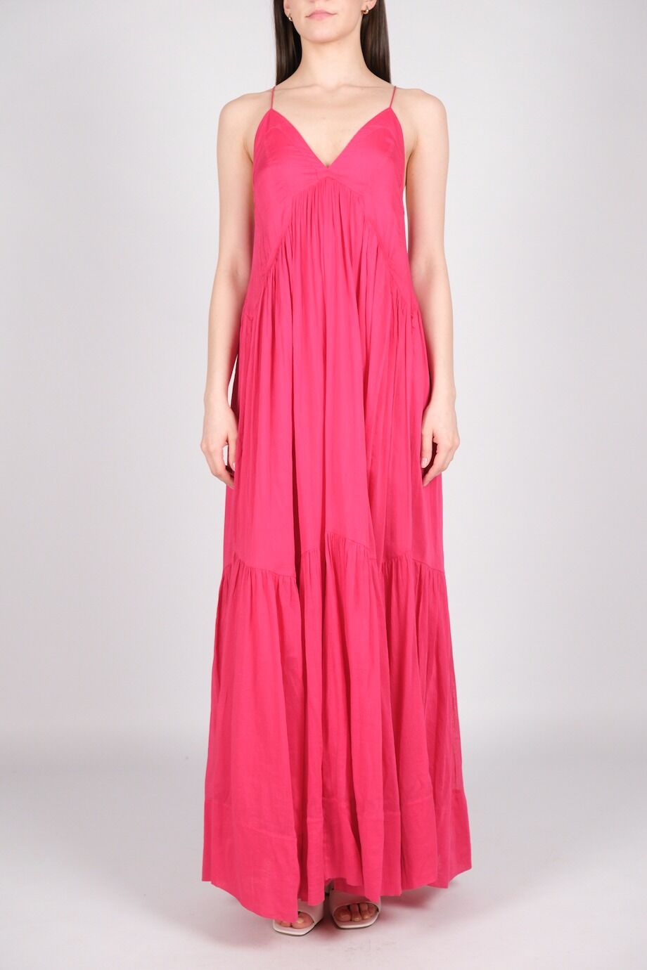 image 1 Сарафан малинового цвета на бретелях