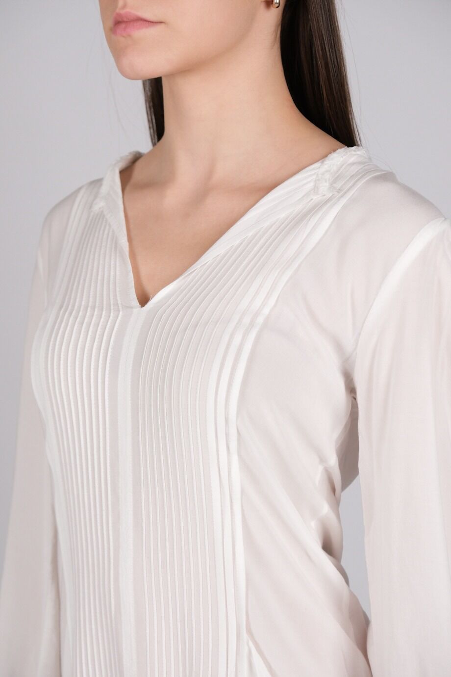 image 4 Платье-туника белого цвета