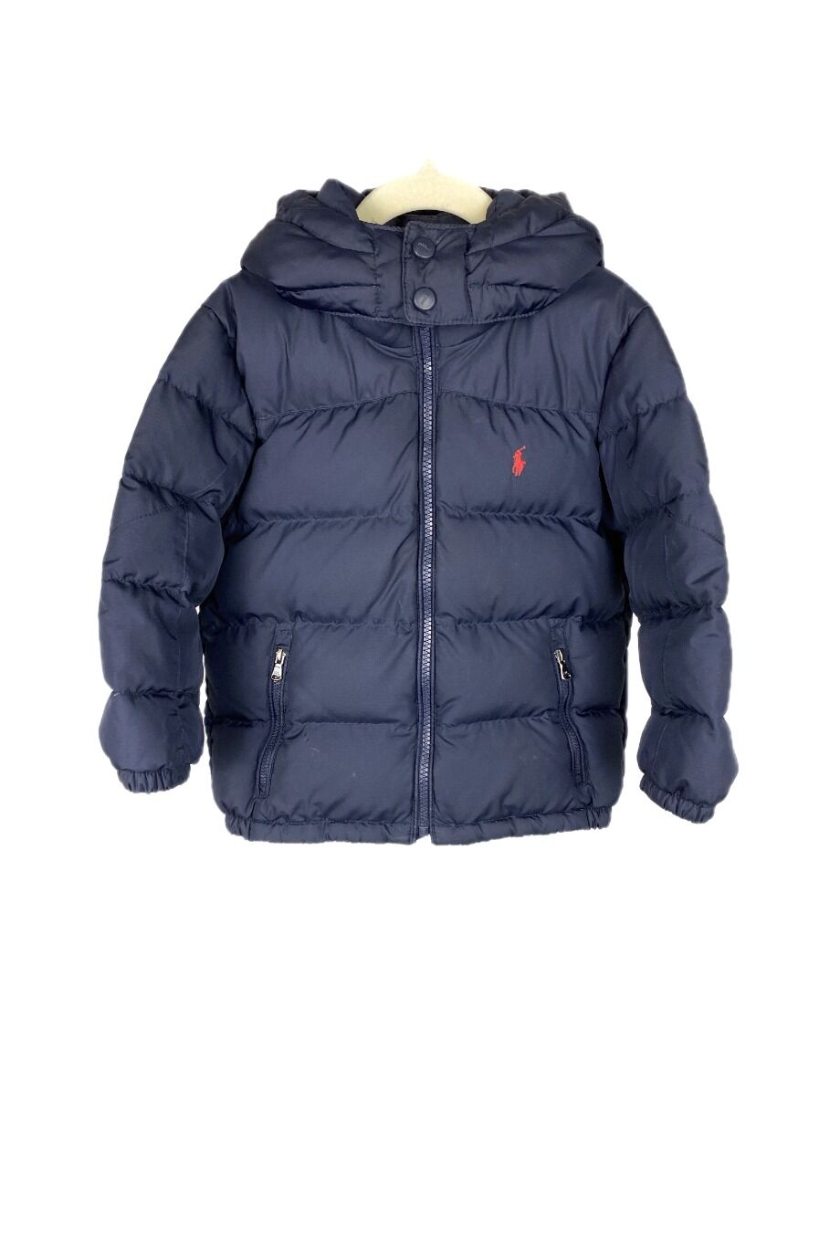 image 1 Детский пуховик синего цвета