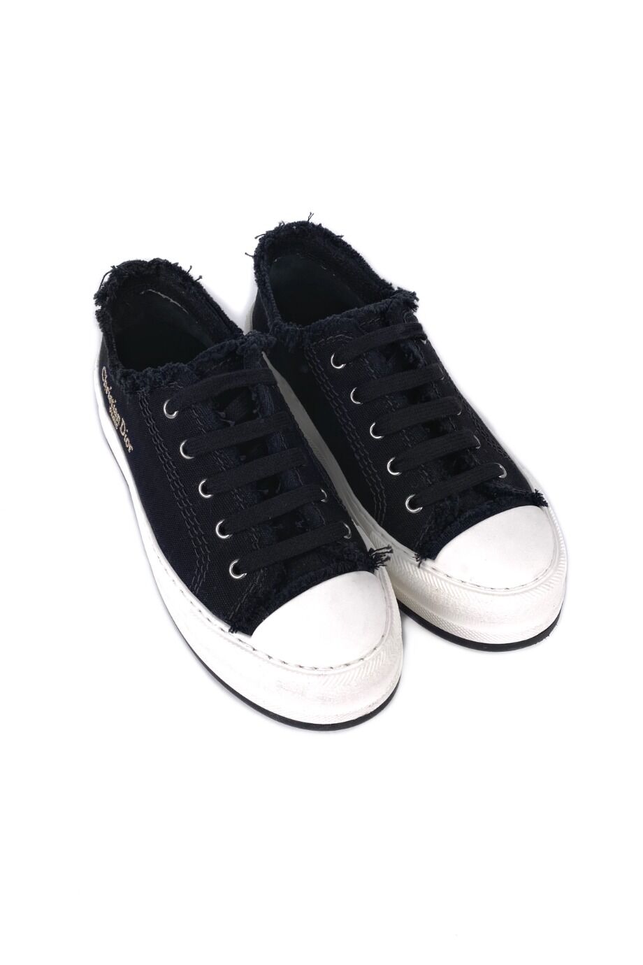 image 1 Кеды текстильные черного цвета на белой подошве