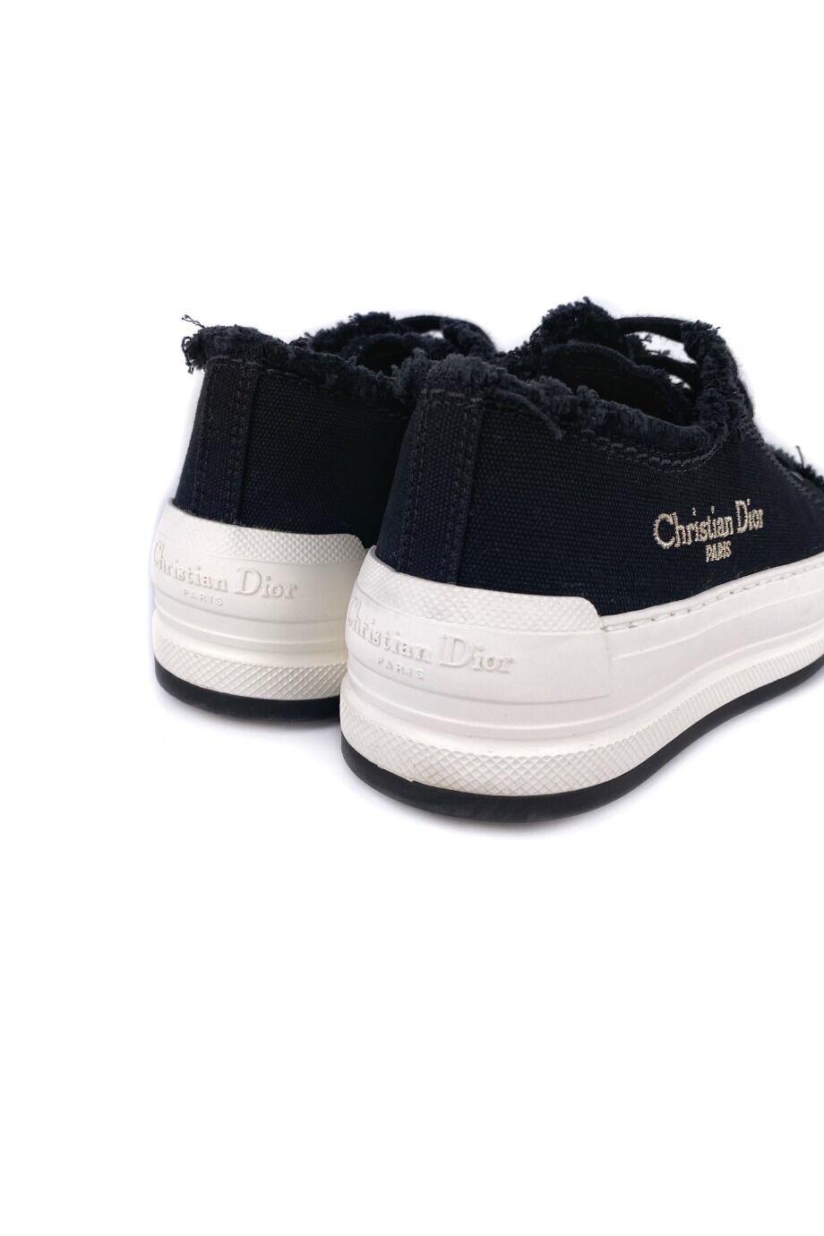 image 4 Кеды текстильные черного цвета на белой подошве