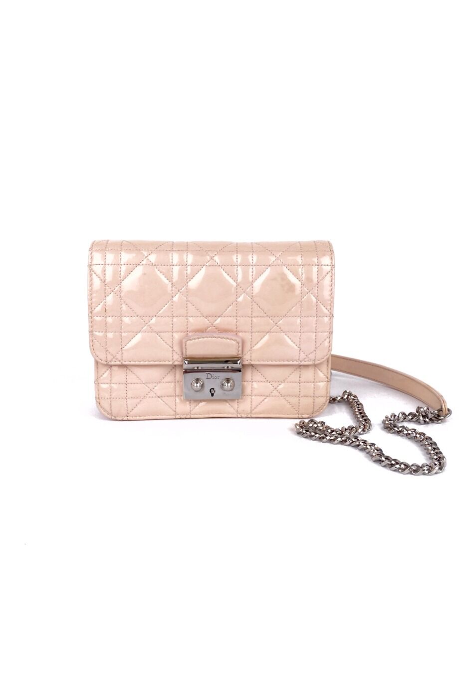 image 1 Сумка Miss Dior из лакированной кожи персикового цвета