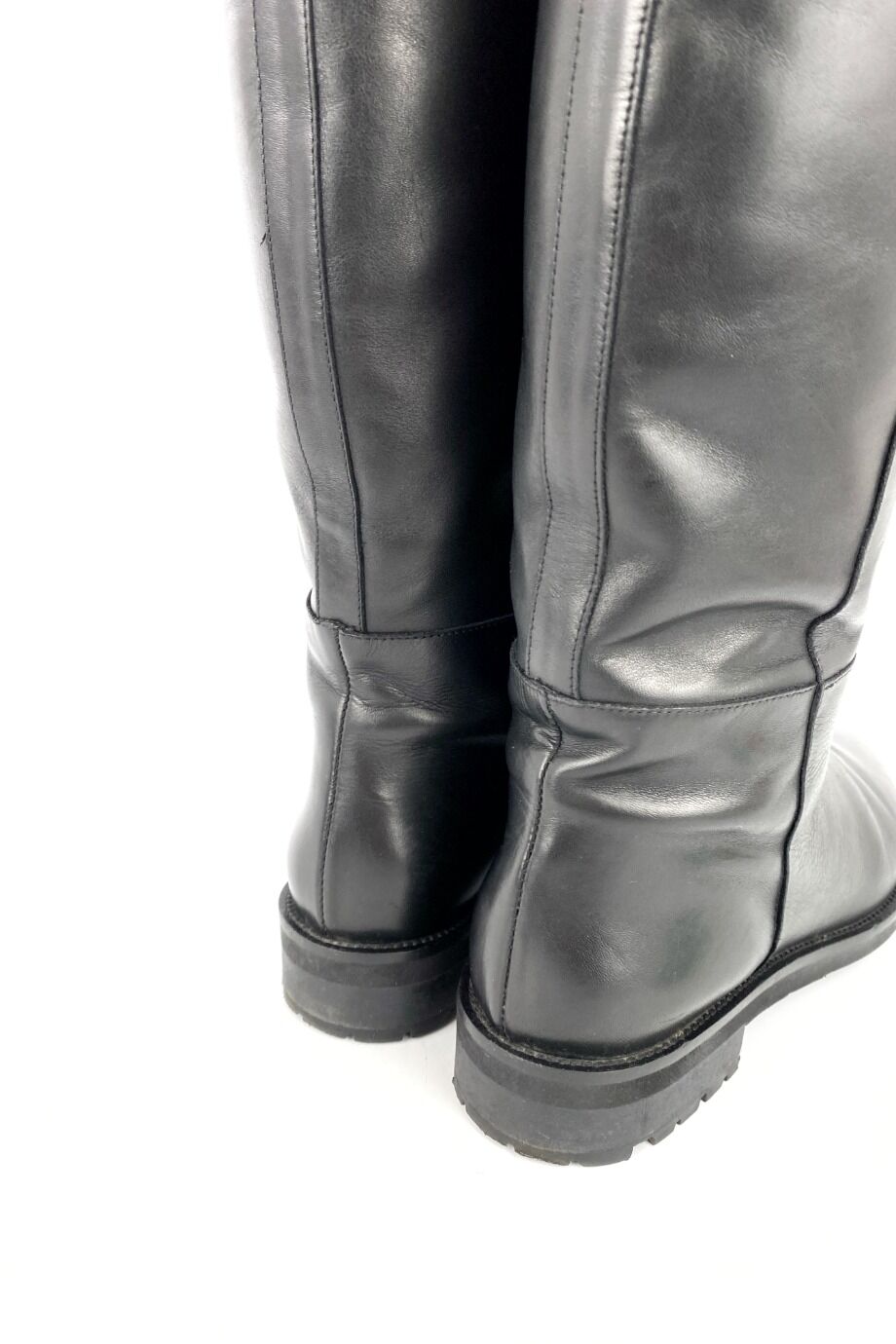 image 4 Сапоги черного цвета с круглым носиком