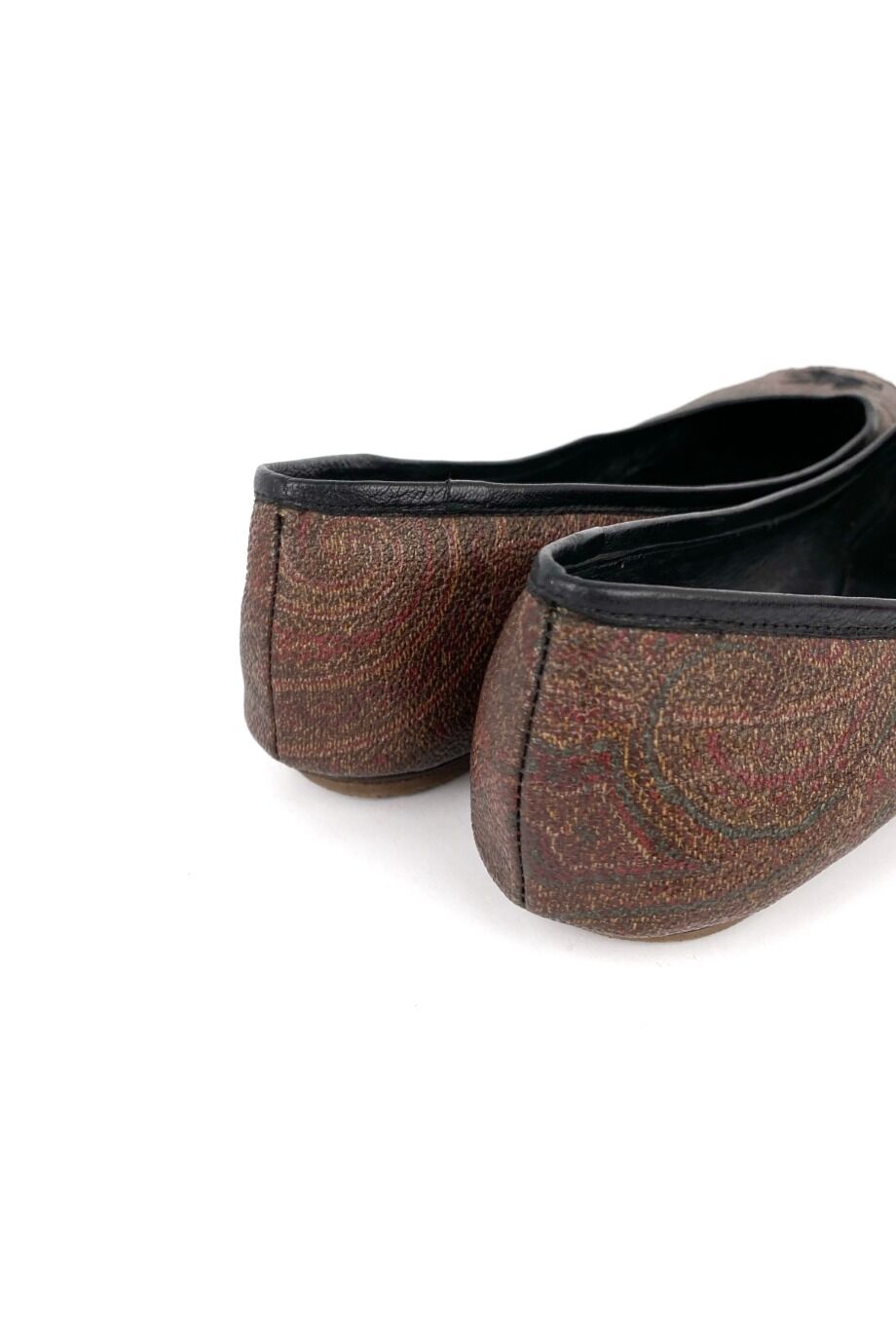 image 4 Балетки с принтом пейсли коричневого цвета