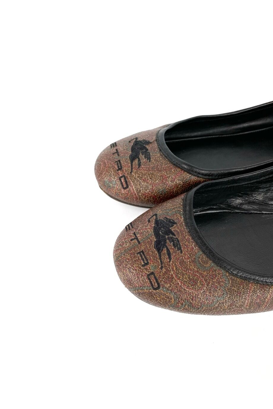 image 3 Балетки с принтом пейсли коричневого цвета