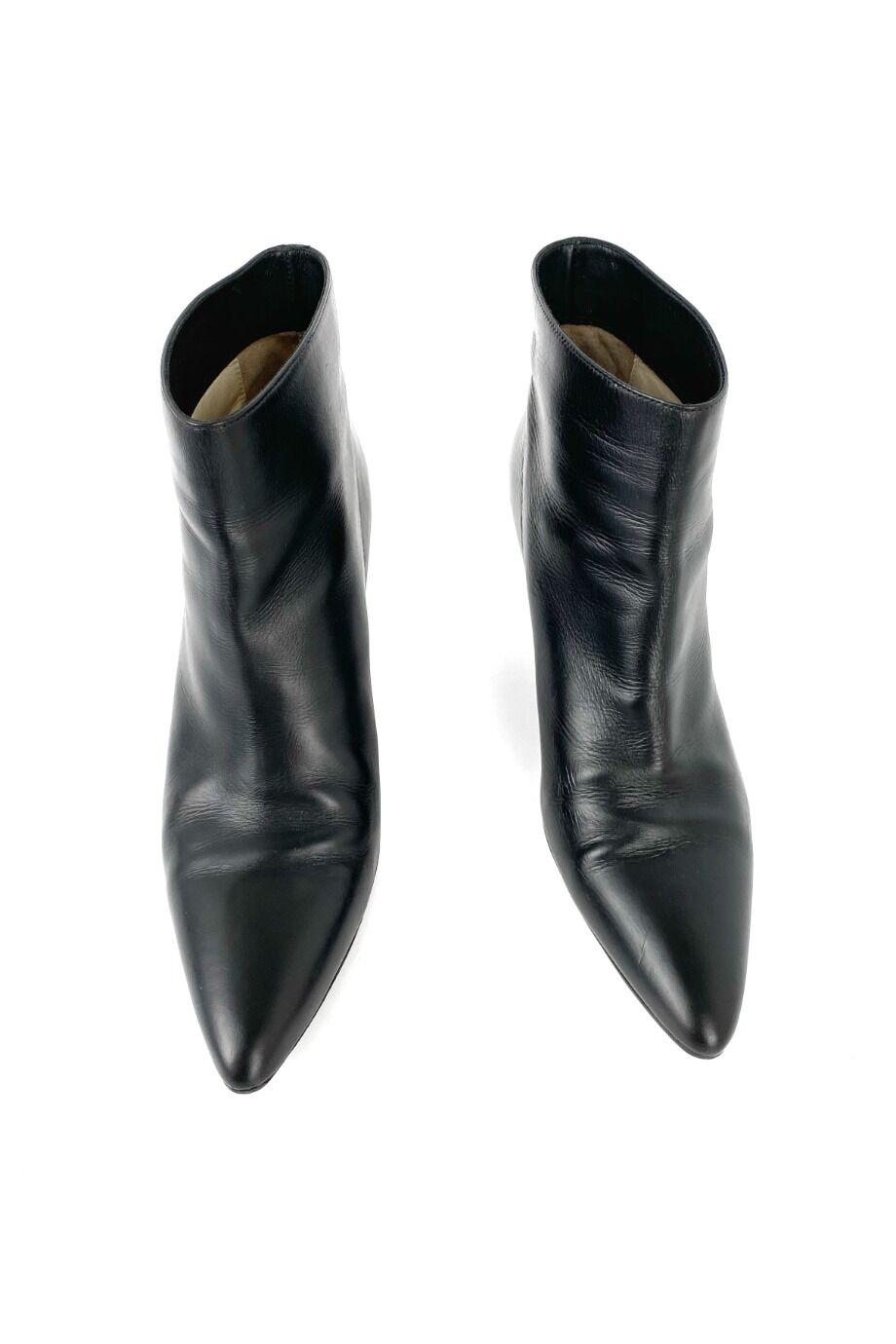 image 2 Ботильоны с острым носом черного цвета