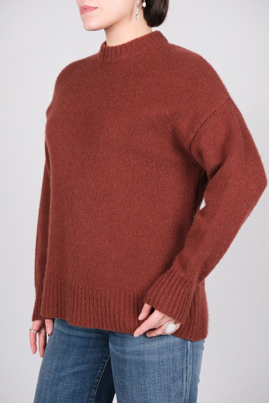 image 2 Кашемировый свитер кирпичного цвета
