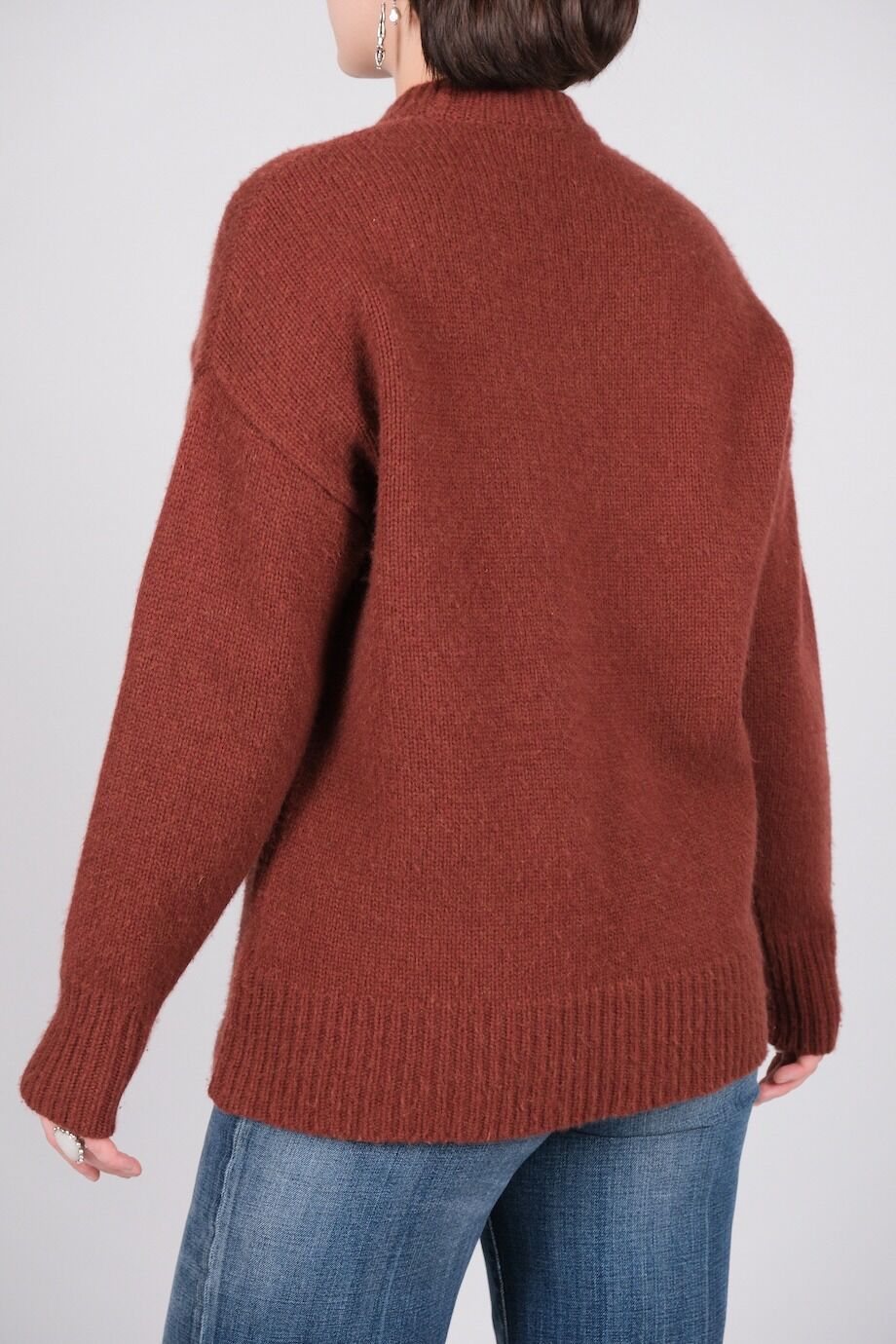 image 3 Кашемировый свитер кирпичного цвета