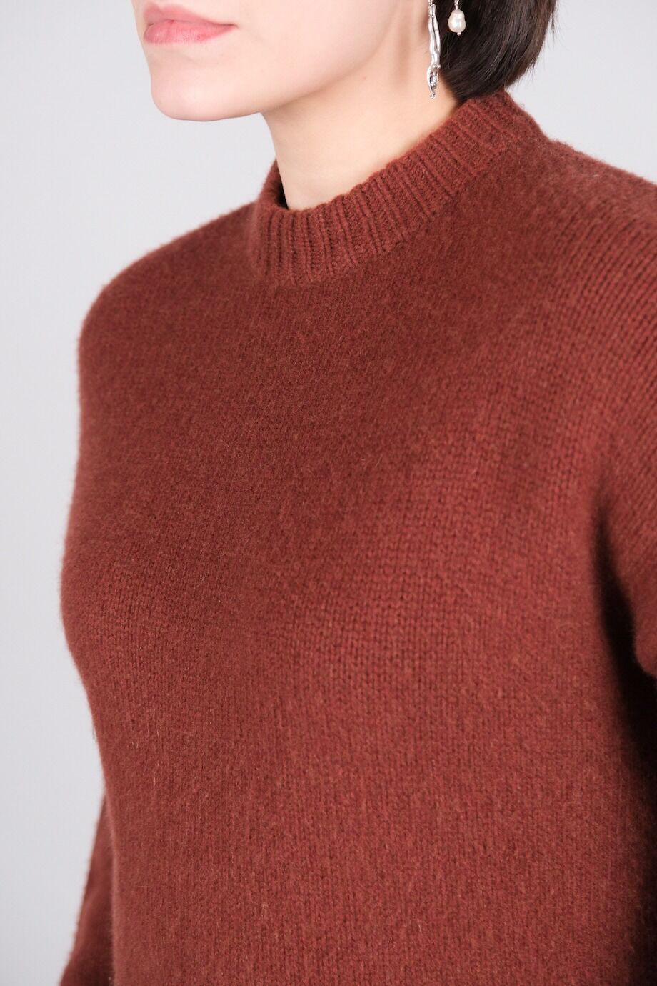 image 4 Кашемировый свитер кирпичного цвета