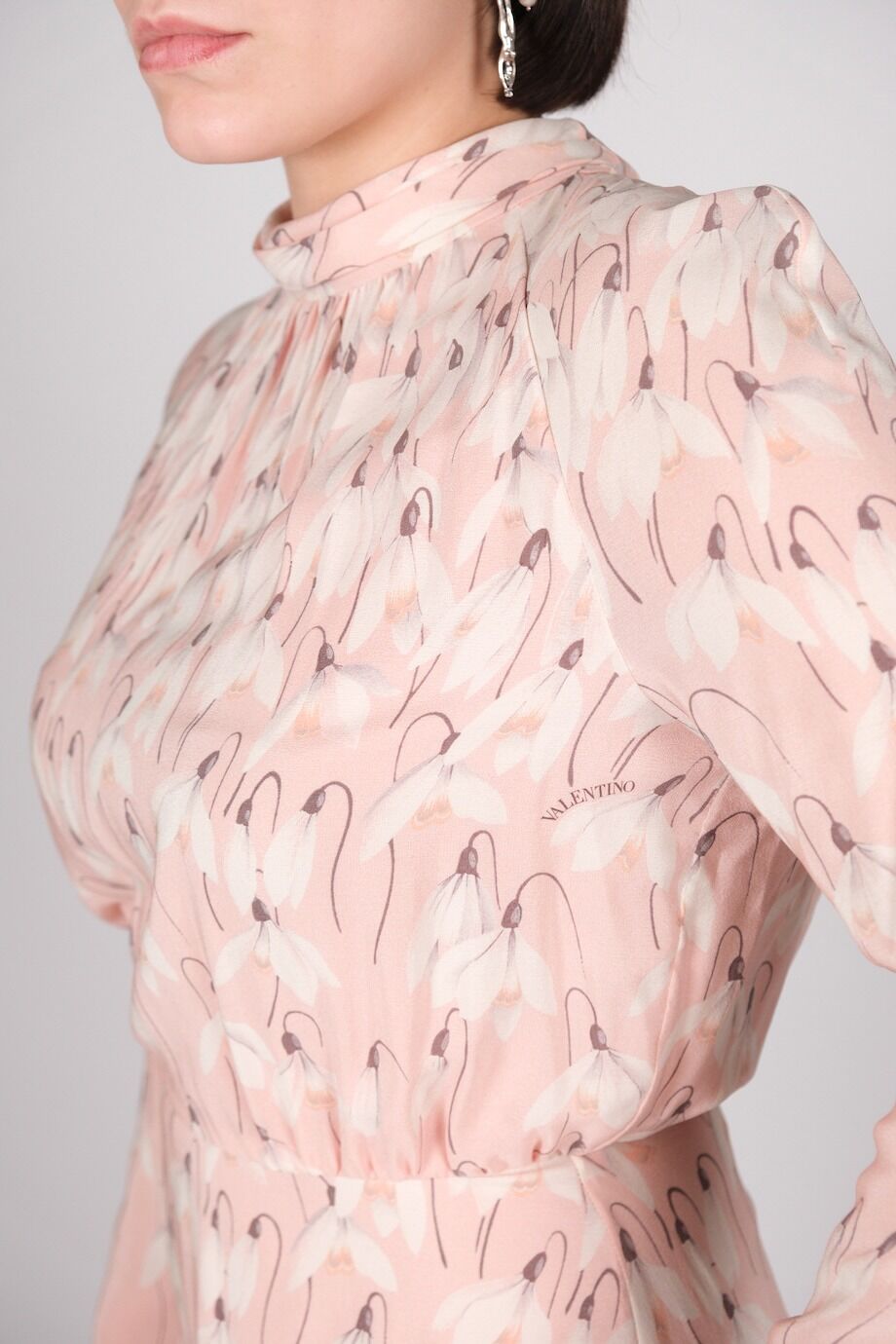 image 4 Платье розового цвета с ландышами