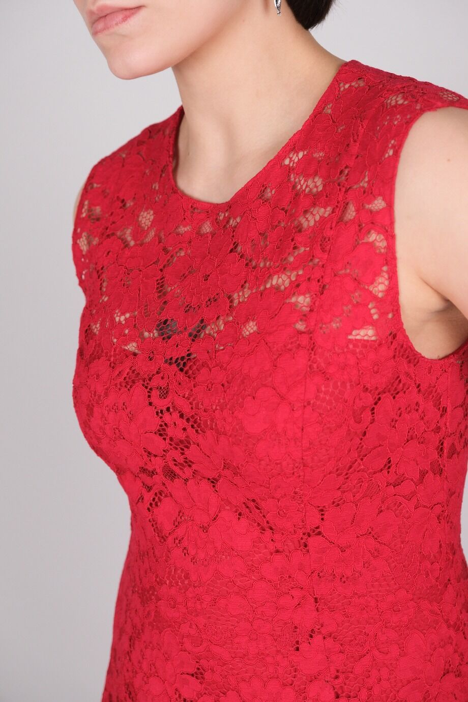 image 4 Кружевное платье красного цвета