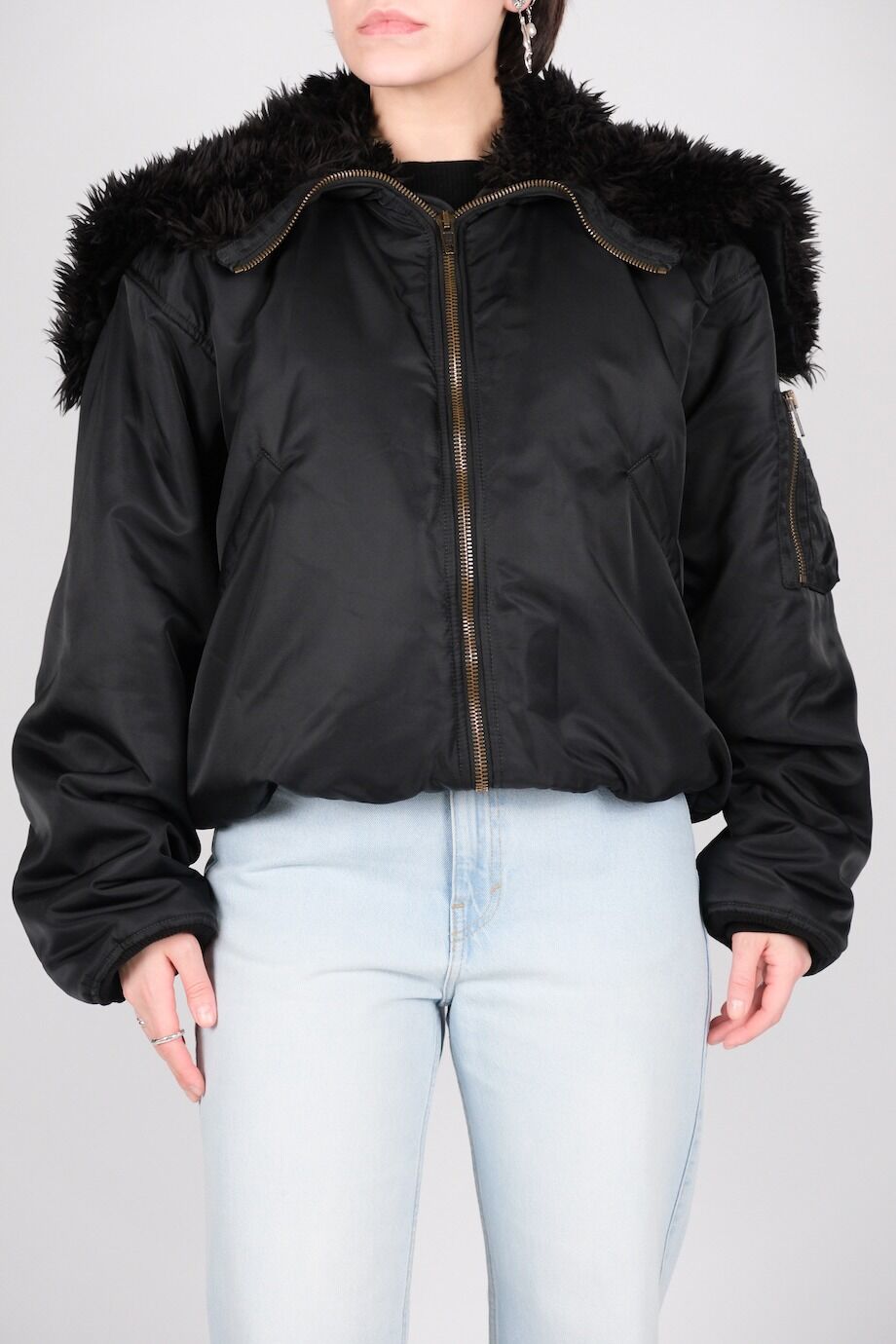 image 3 Бомбер утепленный с капюшоном