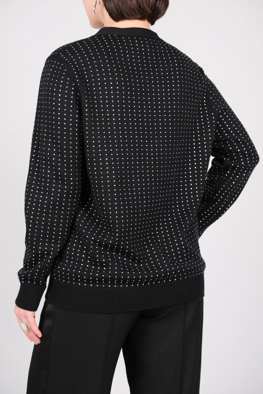 image 3 Кардиган чёрного цвета с декором из кристаллов