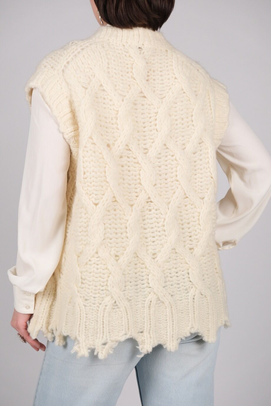 image 3 Жилет молочного цвета