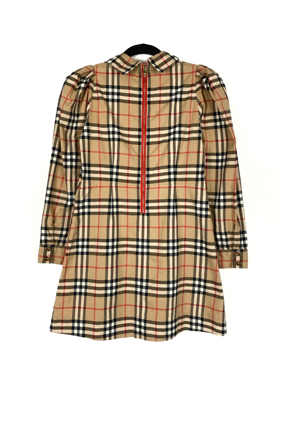 image 2 Платье в клетку с длинными рукавами