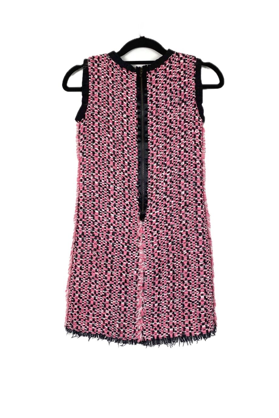 image 2 Детское твидовое платье розового цвета