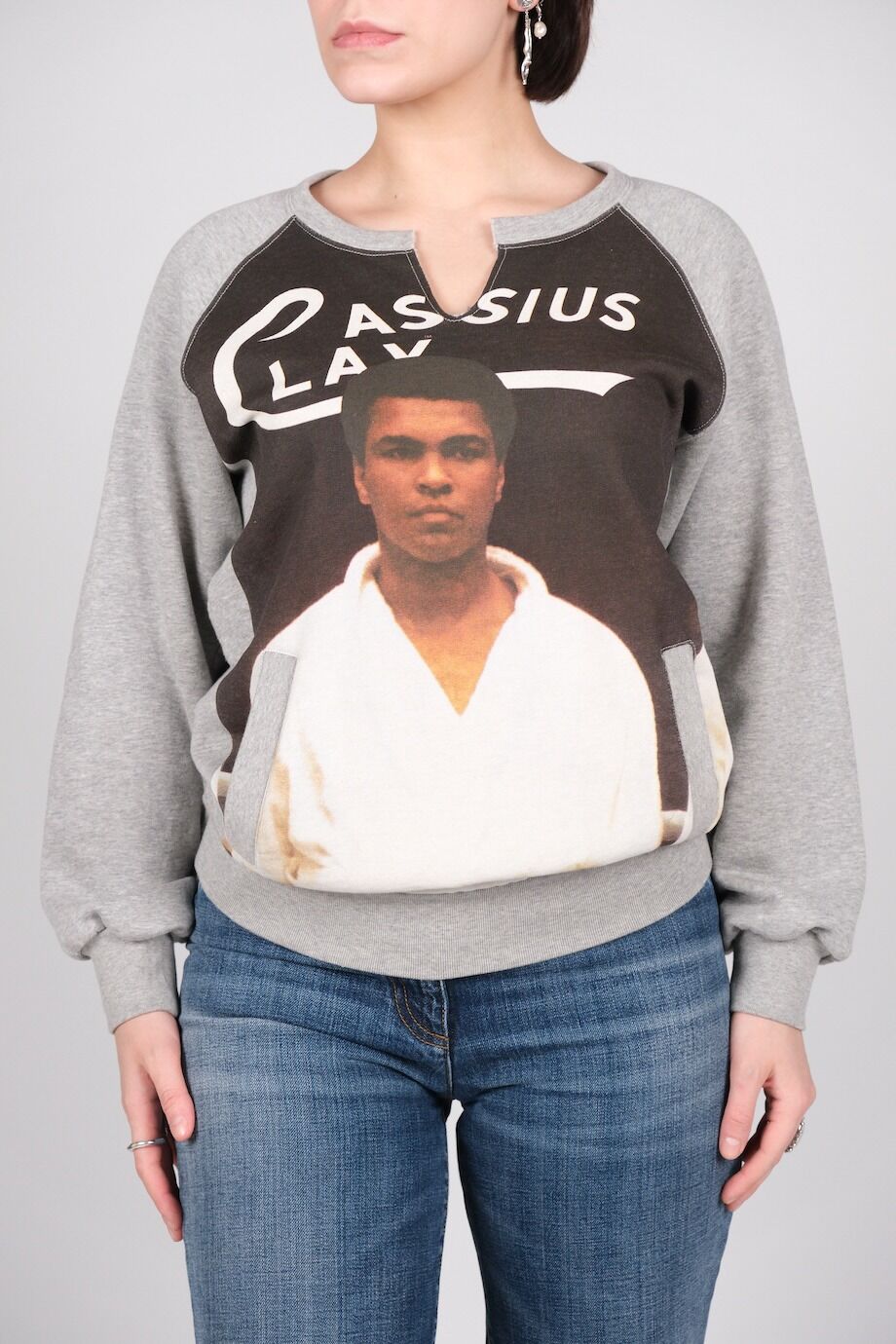 image 1 Свитшот серого цвета с принтом