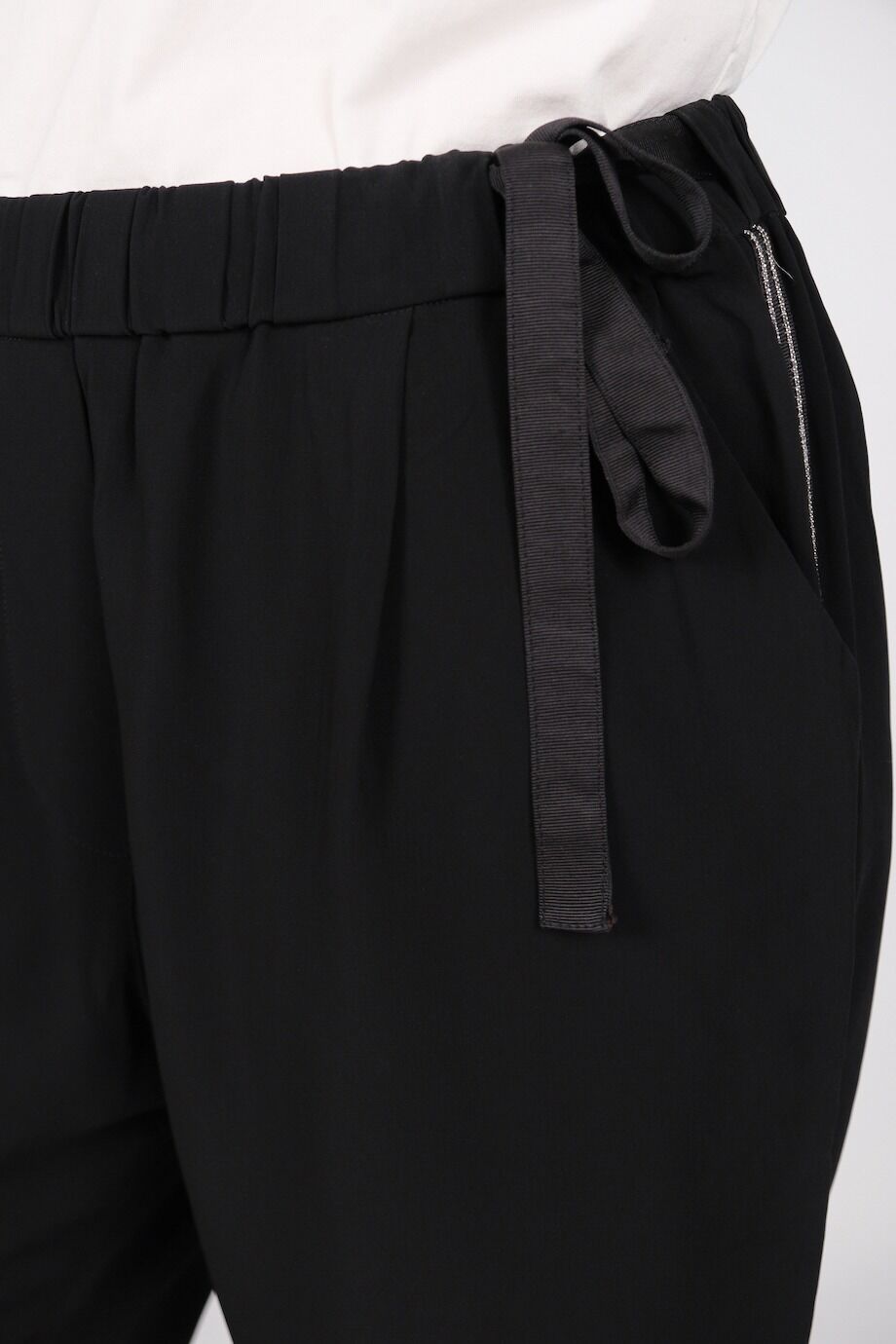 image 5 Брюки черного цвета с лампасами