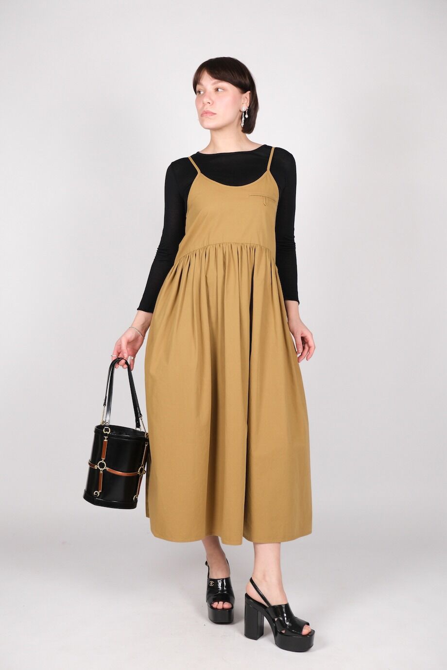 image 2 Сарафан цвета охры