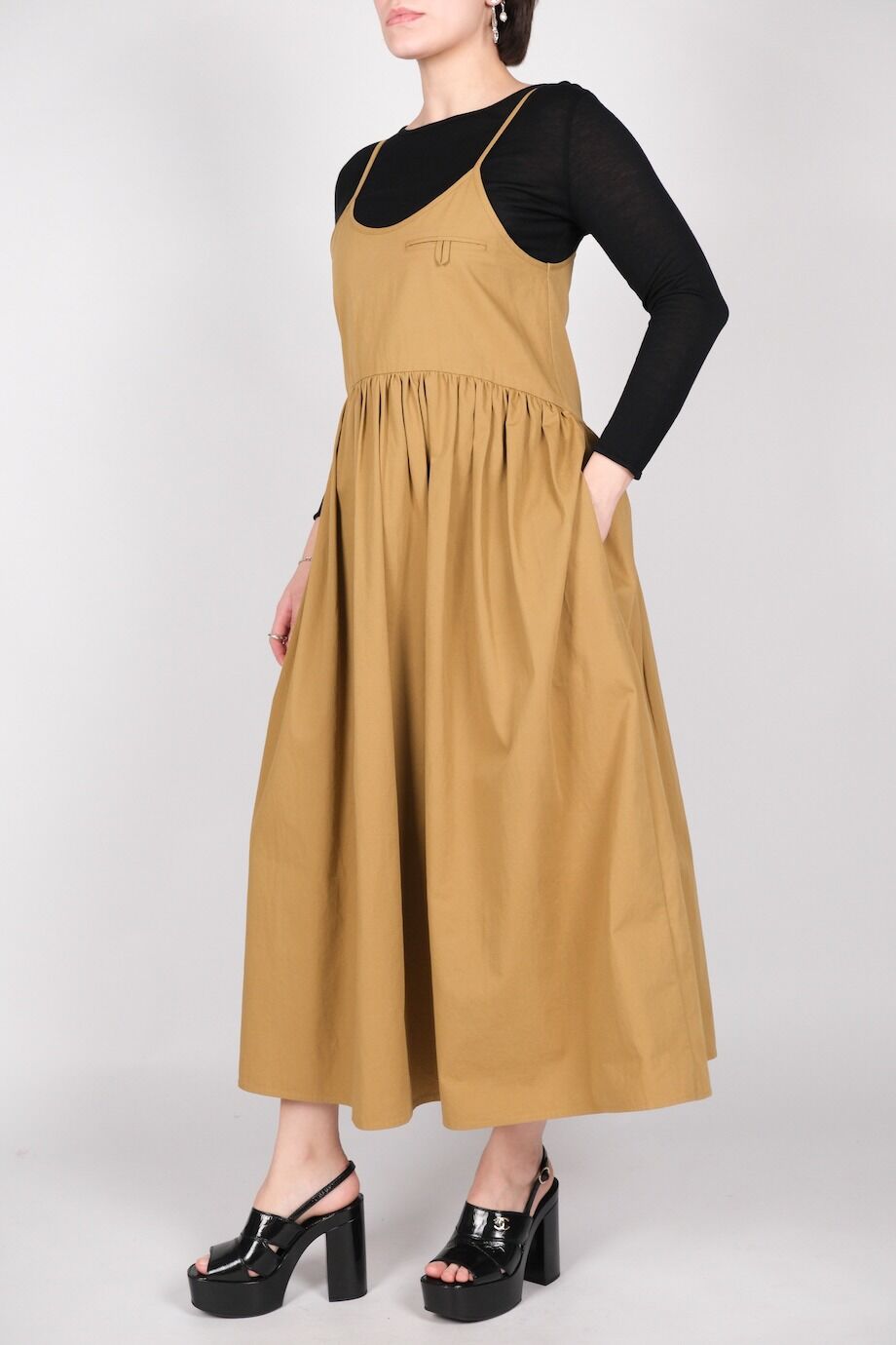 image 5 Сарафан цвета охры