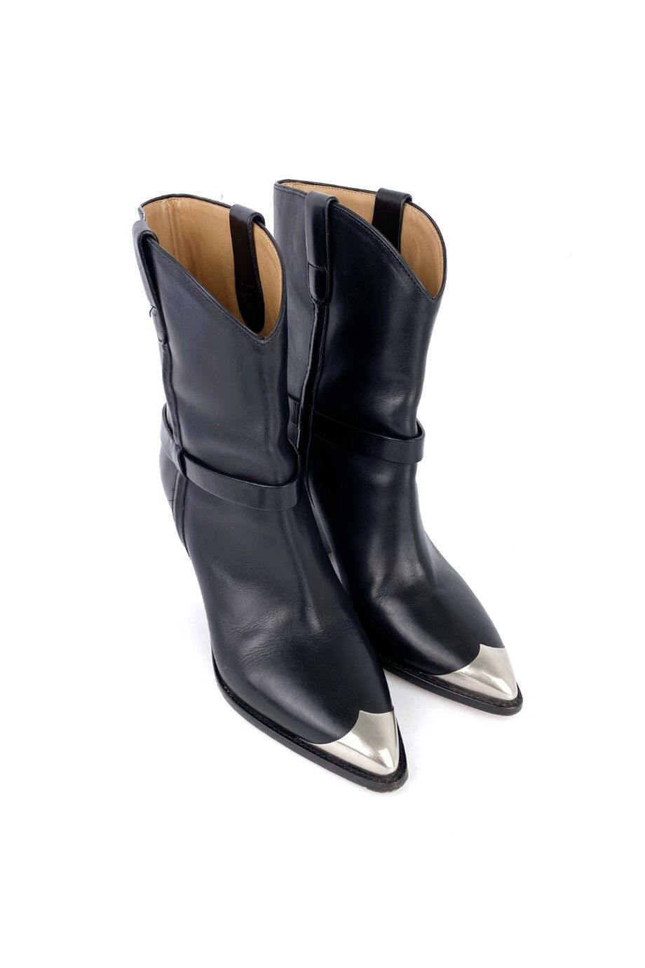 image 1 Казаки черного цвета с металическими носами изадниками