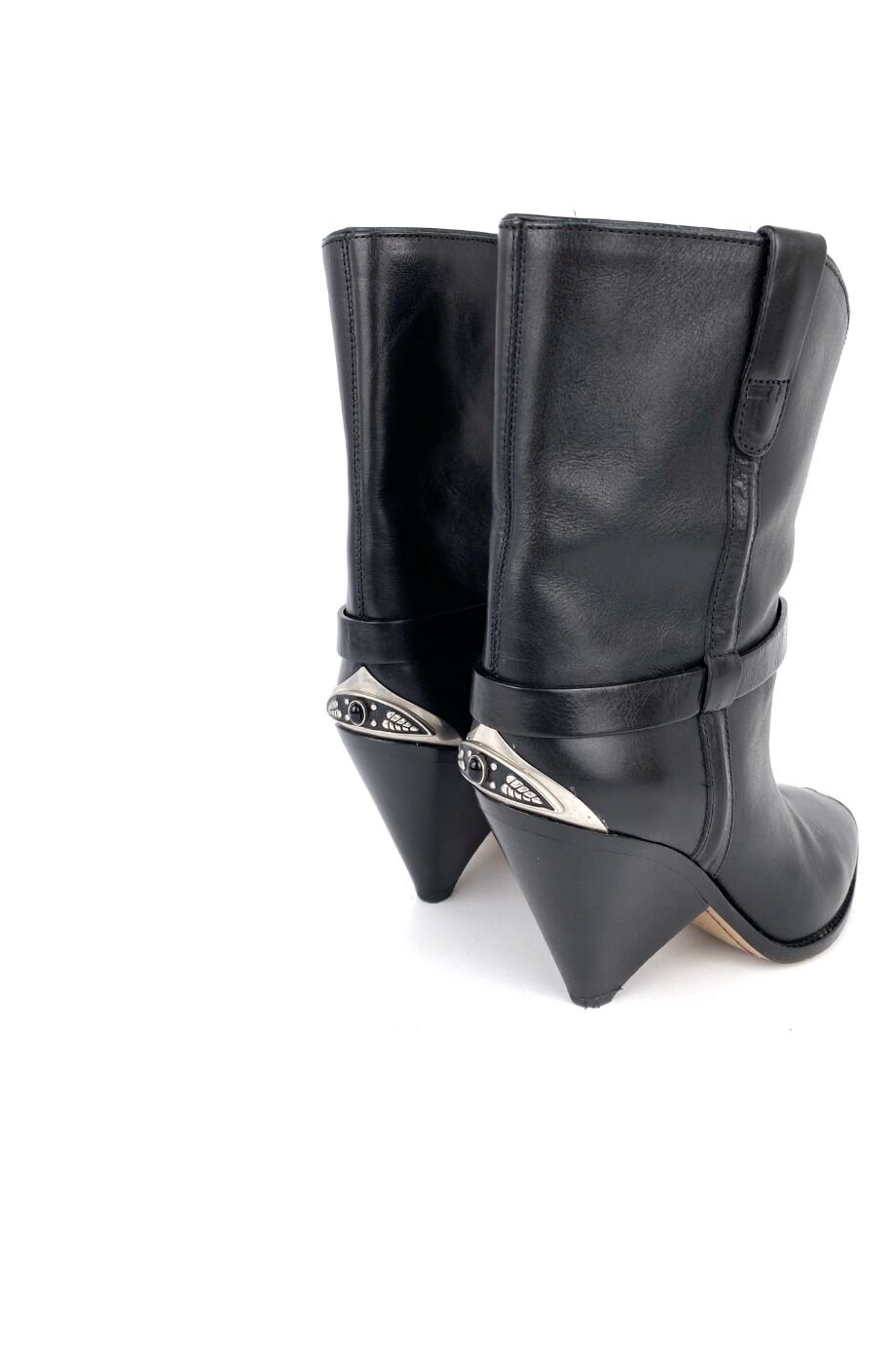 image 4 Казаки черного цвета с металическими носами изадниками