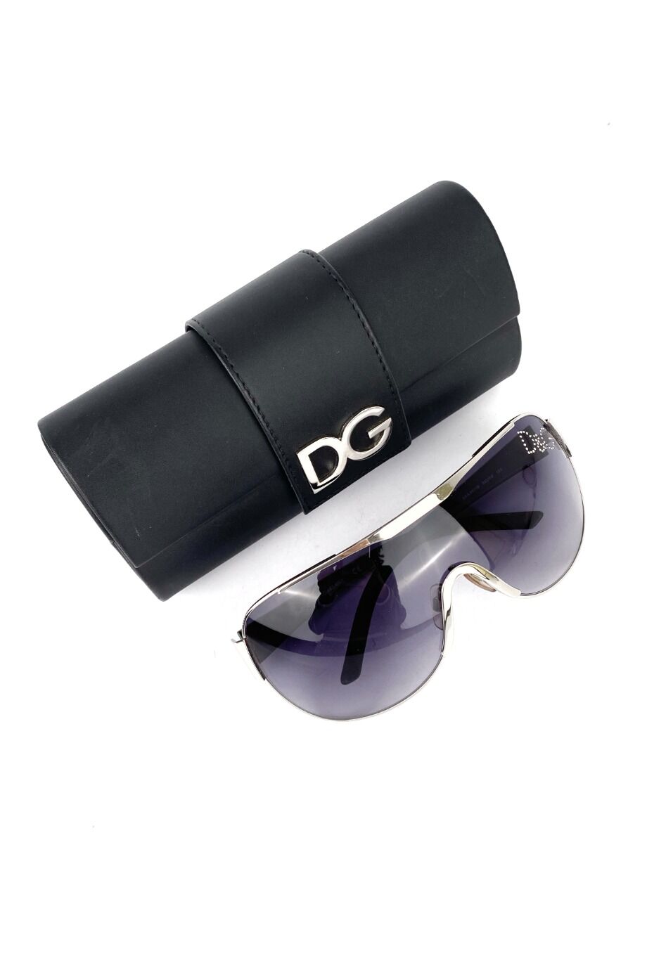 image 4 Очки-маска с черными дужками и декором из камней