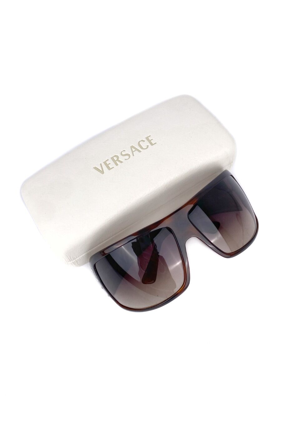 image 4 Очки солнцезащитные в коричневой оправе с декором из камней