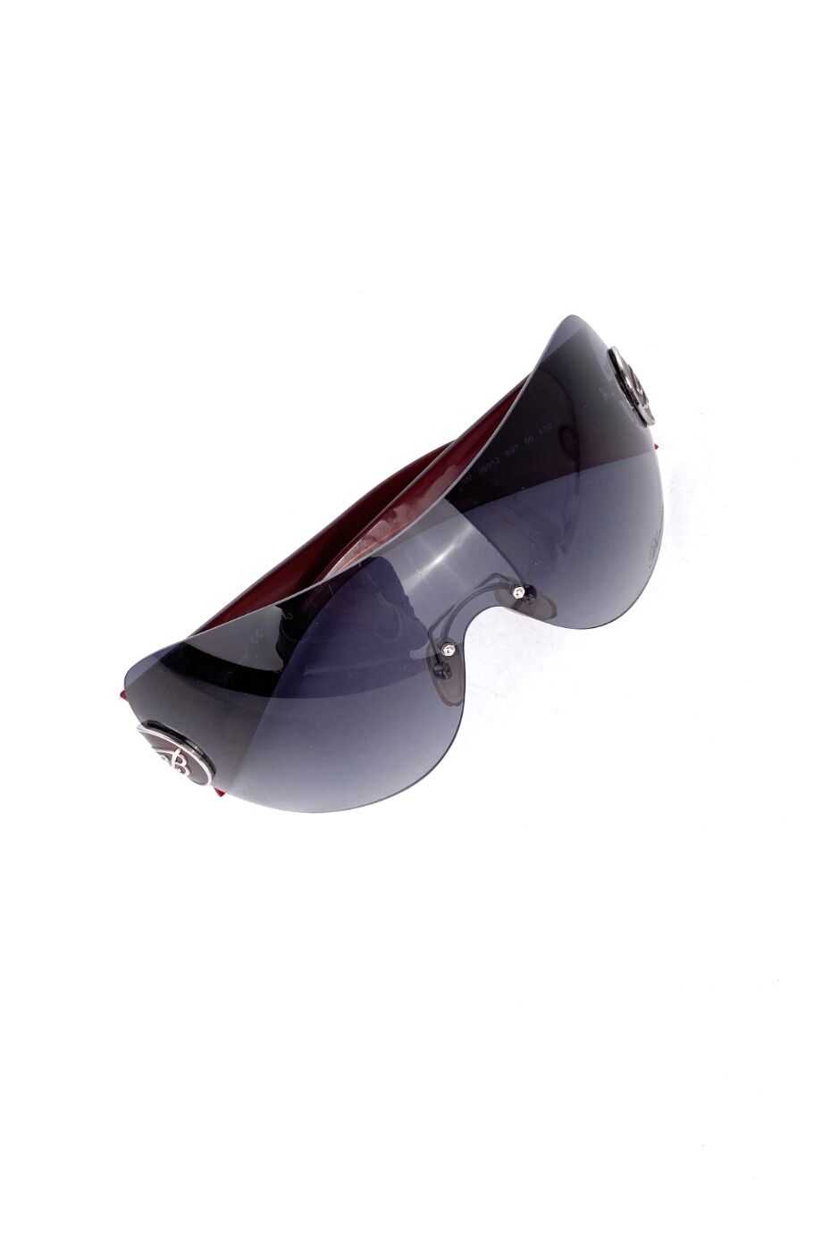 image 3 Очки с широкими бордовыми дужками