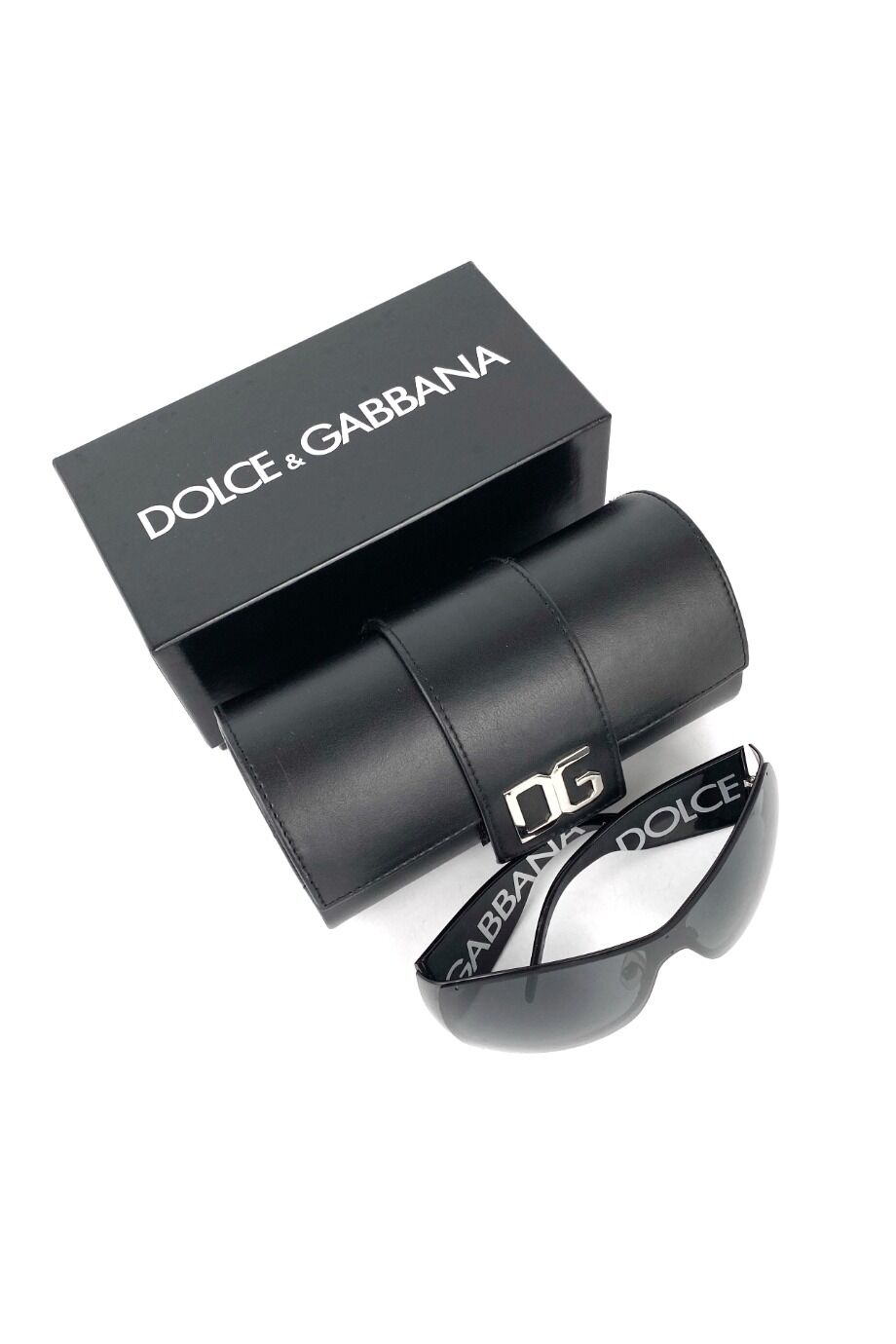 image 4 Очки-маска черного цвета с лого на дужках