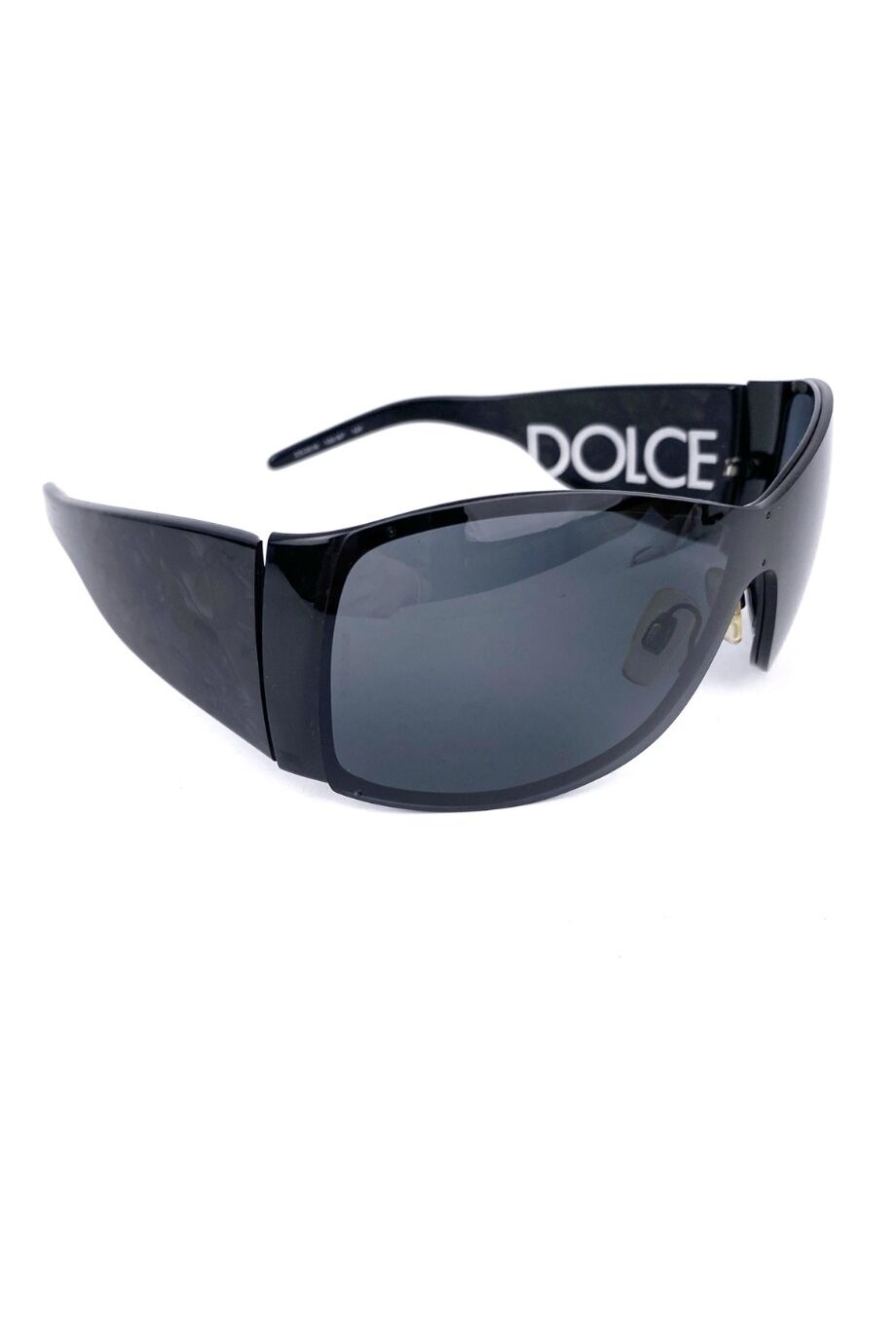 image 2 Очки-маска черного цвета с лого на дужках