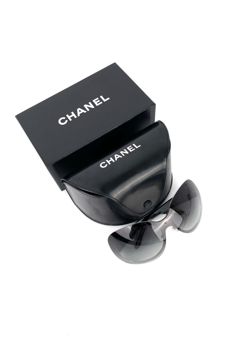 image 4 Очки солнцезащитные с градиентом широкой формы