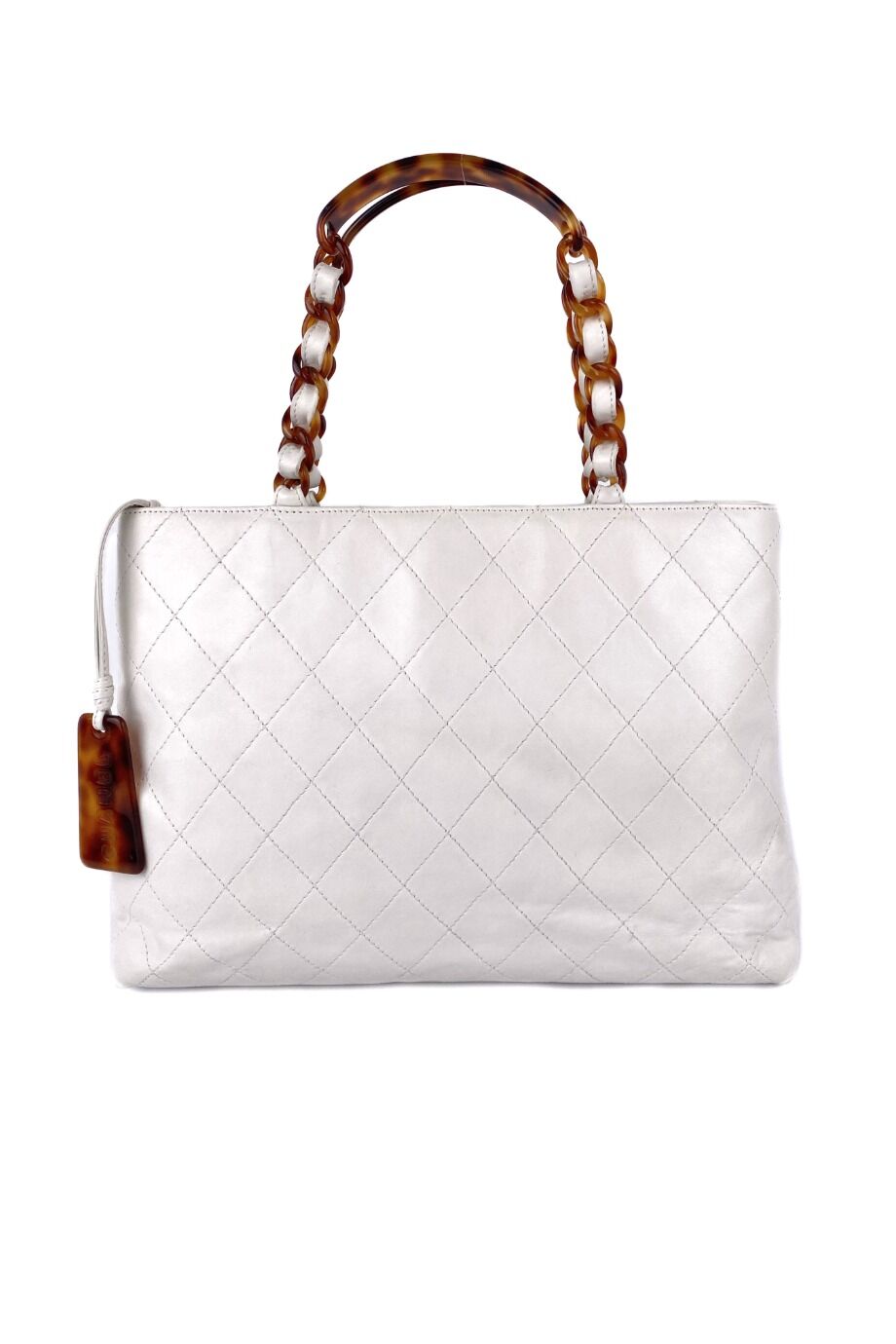 image 1 Сумка белого цвета с пластиковыми ручками