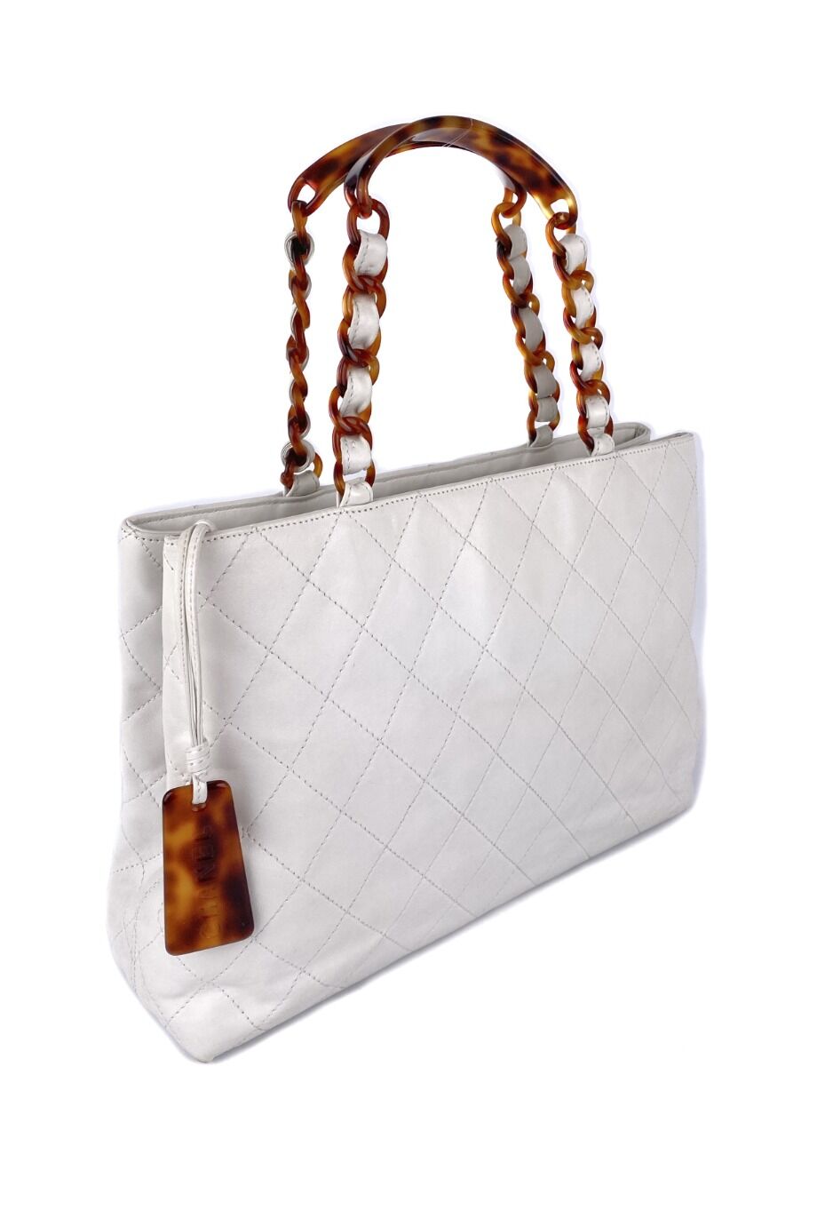 image 2 Сумка белого цвета с пластиковыми ручками