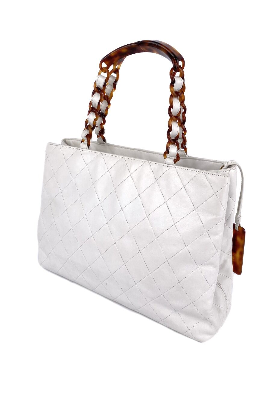 image 4 Сумка белого цвета с пластиковыми ручками