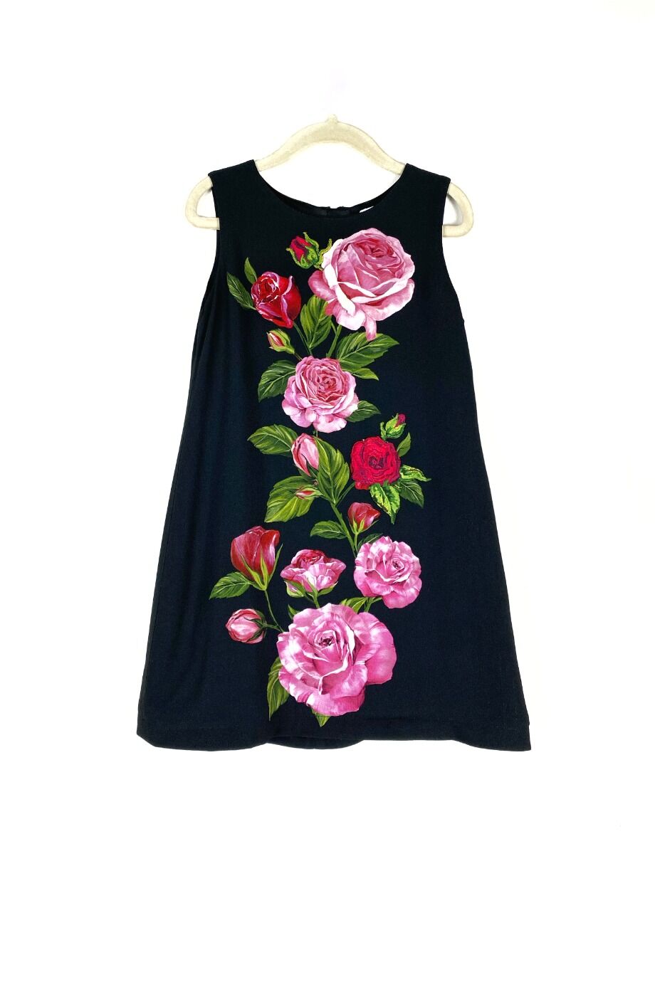 image 1 Детское платье черного цвета с розами