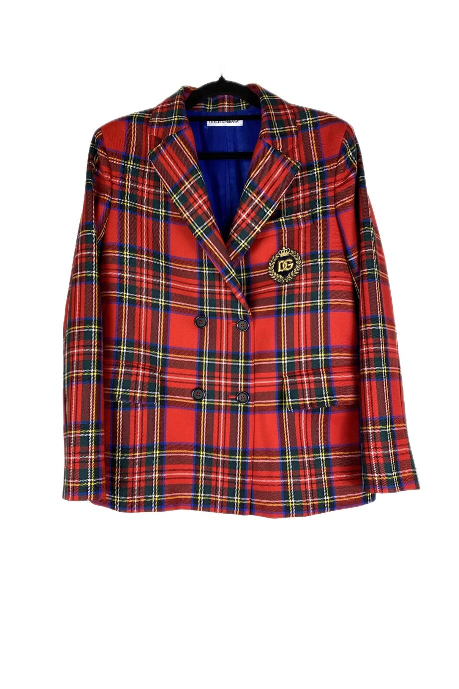 image 1 Детский жакет красного цвета в клетку