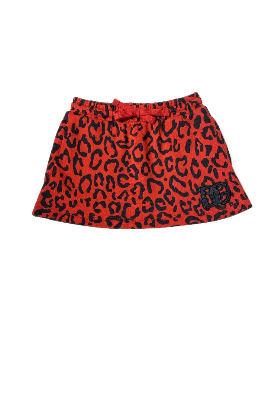 image 1 Детская юбка красного цвета с леопардовым принтом